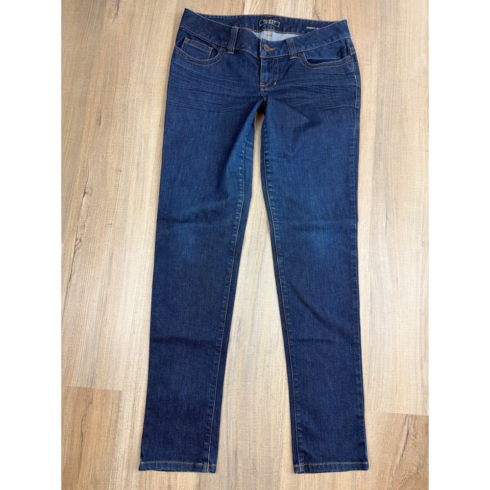 Guess Daredevil Skinny Jeans Dark Wash Indigo Low Rise Stretch Denim Size 30